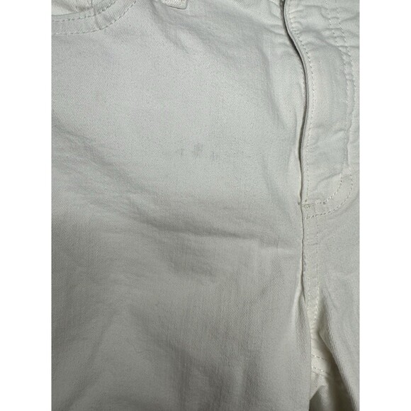 Lauren Conrad White Denim Shorts Women's Size 6 Cuffed Casual Summer Style - Picture 3 of 9